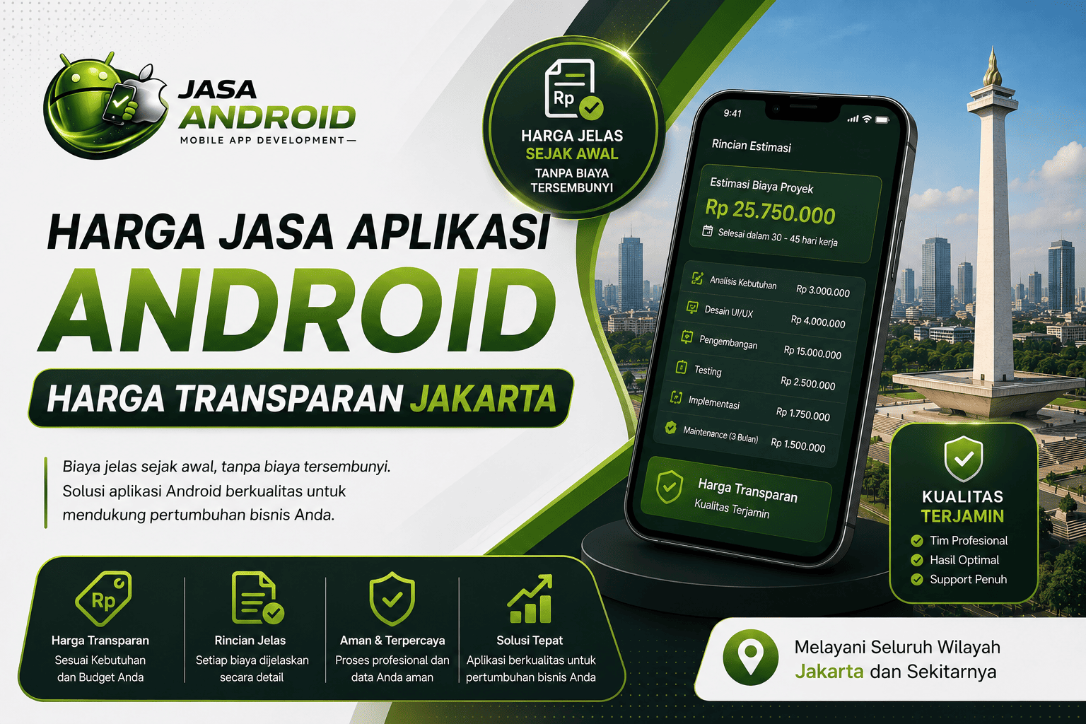 Jasa Aplikasi Android Harga Transparan Jakarta: Solusi Profesional dengan Biaya Jelas dan Tanpa Kejutan